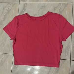 wild fable hot pink crop top size M